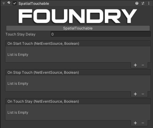 Spatial Touchable Script